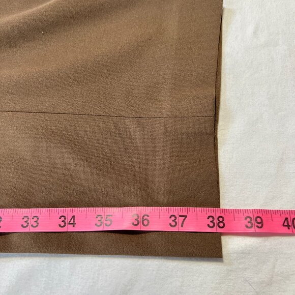 🤎Talbots Brown Tapered Pants – Size 12  Coastal Grandma Minimalist Classic💐 - Picture 9 of 12